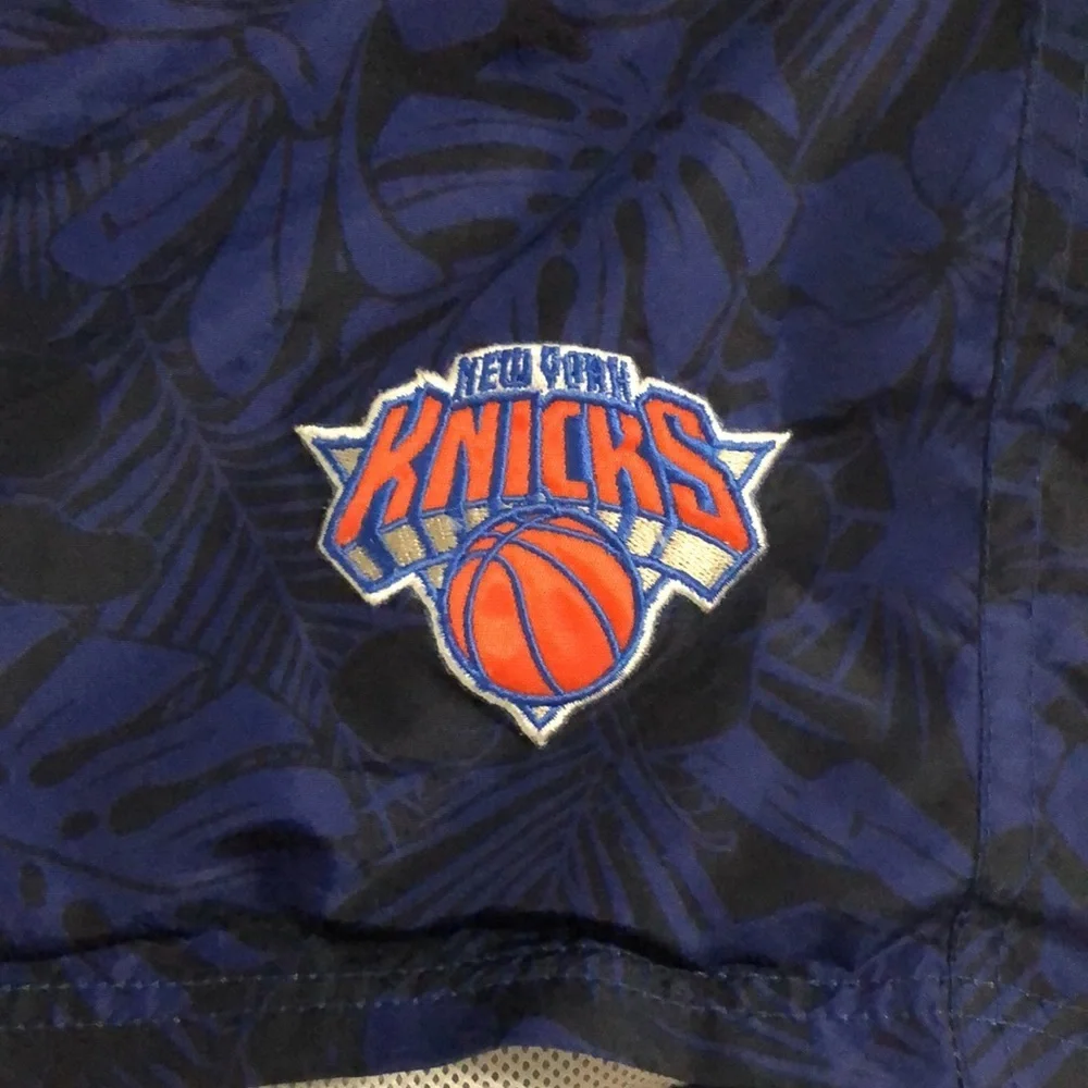 NY Knicks NBA men’s swim shorts with logo
